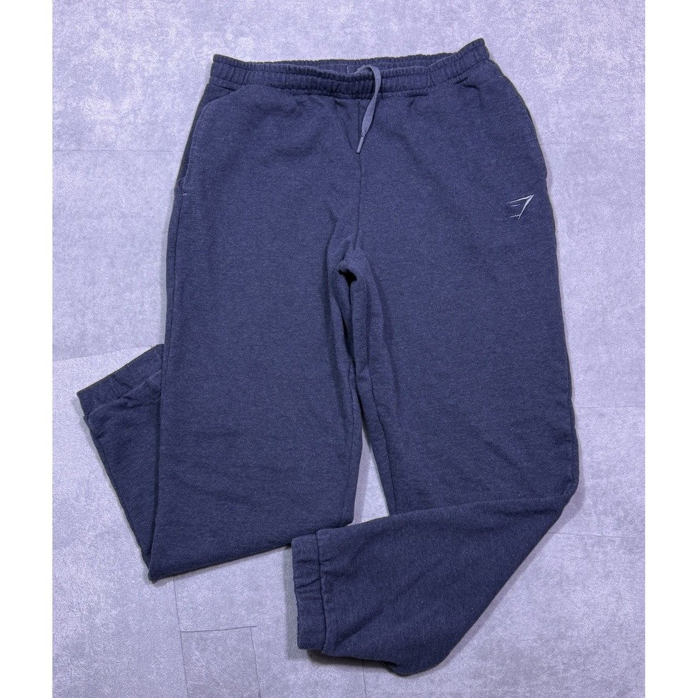 Gym Shark Sweatpants Mens M Blue Athletic Taper Jogger Athleisure Normcore